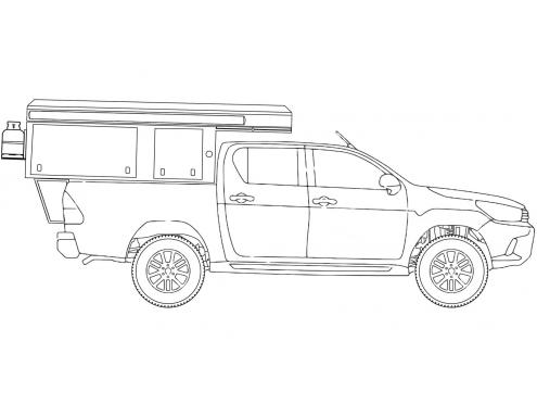 Gruppe BHC: TOYOTA HILUX BUSHCAMPER 2.4 GD-6 DC 4X4 MANUELL